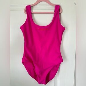 Brandon Blackwood Logo One-Piece Swimsuit (Sz. L, NWT)